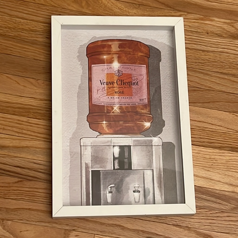 OLIVER GAL VEUVE CLIQUOT FRAMED WALL ART 10”x15”
